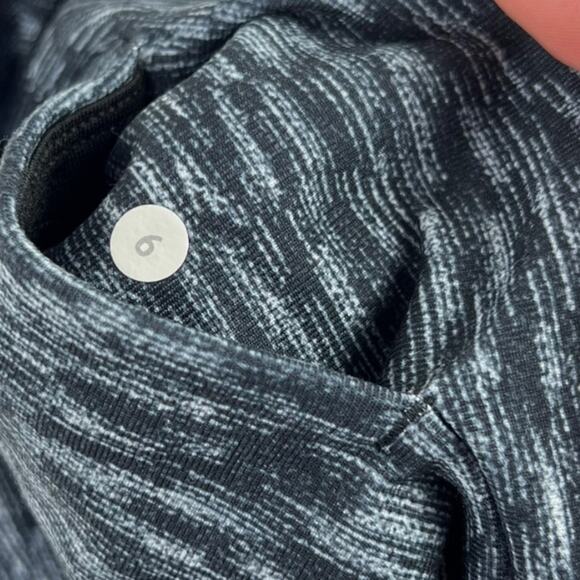 Lululemon Wunder Under Pant in Dramatic Static White Black Size 6 - Picture 3 of 6